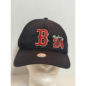 Vtg Boston Red Sox Manny Ramirez #24 SIgnature Embroidered Snapback Hat
